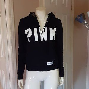 Victoria's Secret PINK Black Full Zip Hoodie